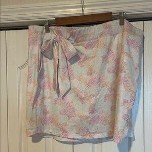 Pebble Beach Pink and Blue Mini Wrap Athletic Skort.